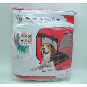 Sport Pet Pop Open Travel Kennel for Medium Dogs up to 50 Lbs, 32" L x 19.5"